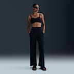 ■NIKE■ Sportswear Velour High Waist Wide Leg Pants W Black W+NK+DF+ZENVY+HR+WIDE+LEG+PANT.png